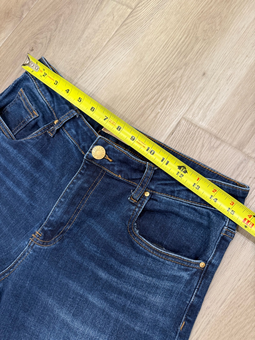 Kut From The Kloth Jean Wide Leg High Rise Dark Wash Jeans Size 8 - Picture 6 of 12